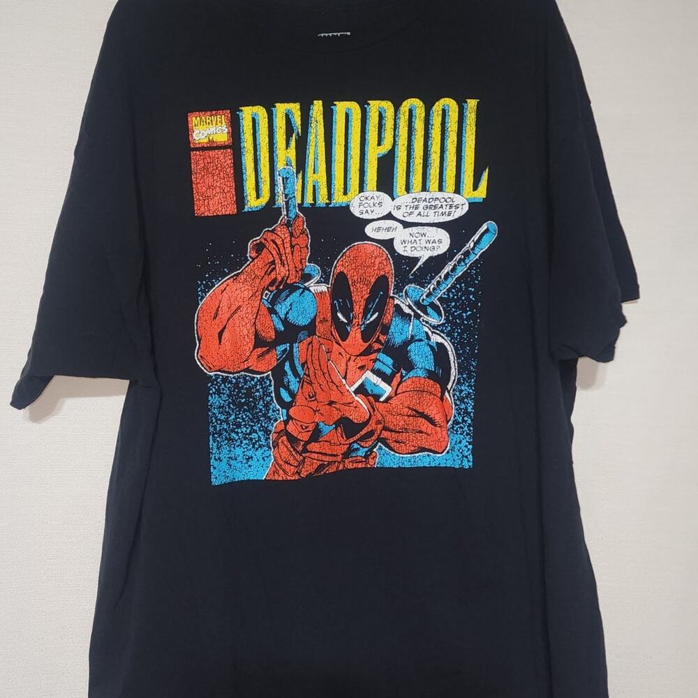 Deadpool shirt men's 2X shirt -faded graphic